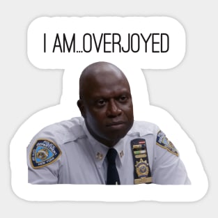 Captain Raymond Holt Emotions Sticker